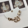 Delaney Gold Hammered Earring Set - flat lay