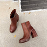 Kork Ease Aime Rust Platform Boot- flat lay view