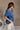 Lainey Navy Cotton Short Sleeve Top - side view