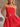 Marbella Red Strapless Belted Midi Dress - close up front view