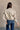 Rosalind Beige Zip Up Collared Jacket - back view