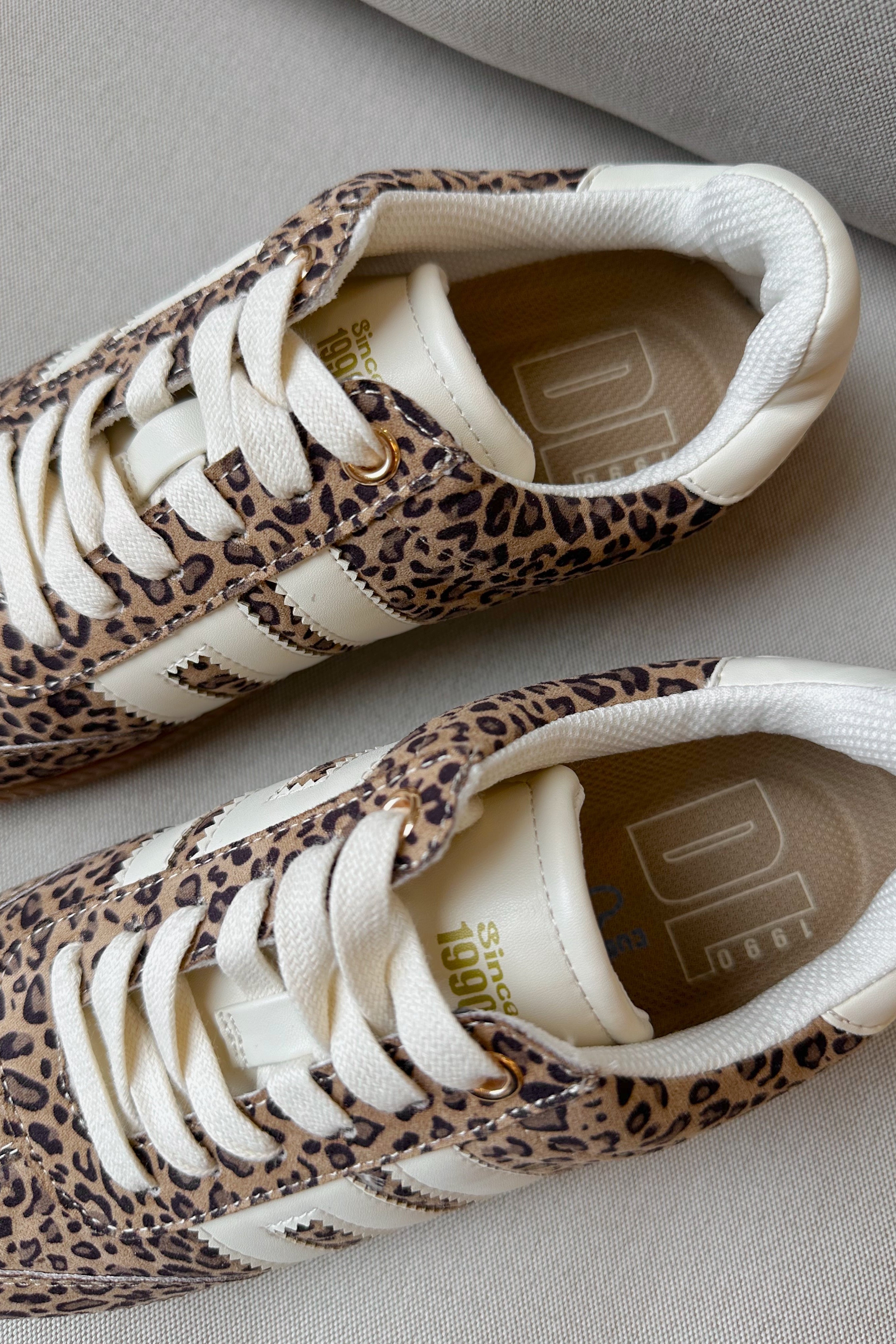 Dirty Laundry Trackstar Leopard Sneaker- close up top view