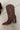 Mia Morgann Chocolate Brown Western Boots- close up side view