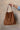 Felicity Cognac Suede & Leather Shoulder Purse- front full view