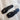 Billini Taron Black & Gold Thong Strap Sandal - flat lay view