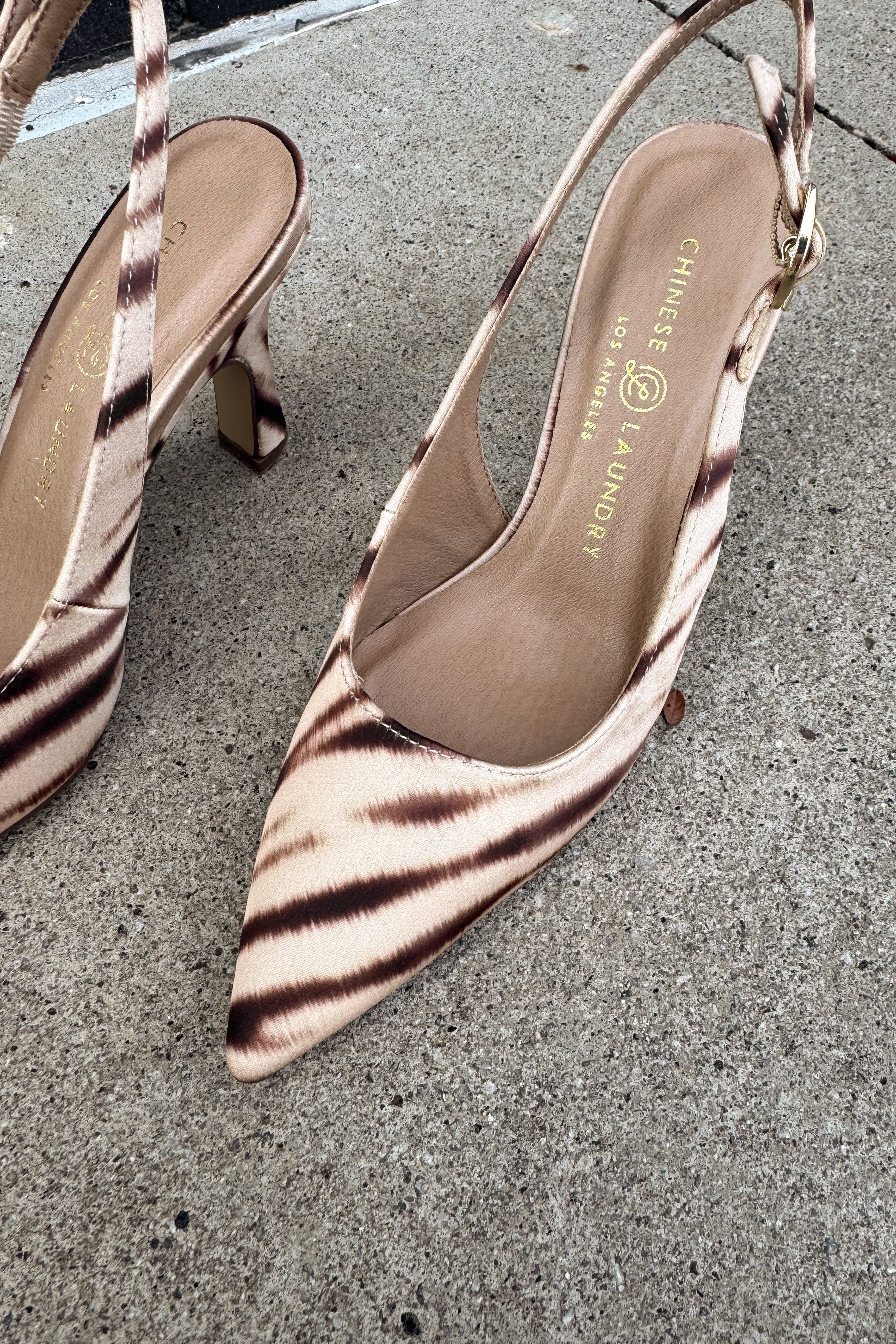 Chinese Laundry Riri Camel Multi Heel- front top view