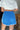 Erin Blue & White Active Shorts - back view