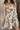 Esme Brown & Natural Linen Floral Mini Dress- close up front view