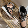 Sorel Whitney III MID Tawny Buff/Black Waterproof Boot- flat lay view