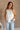 Jovie White Lace Applique Tank Top - frontal view