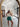 Erin Green & White Active Shorts - full front view