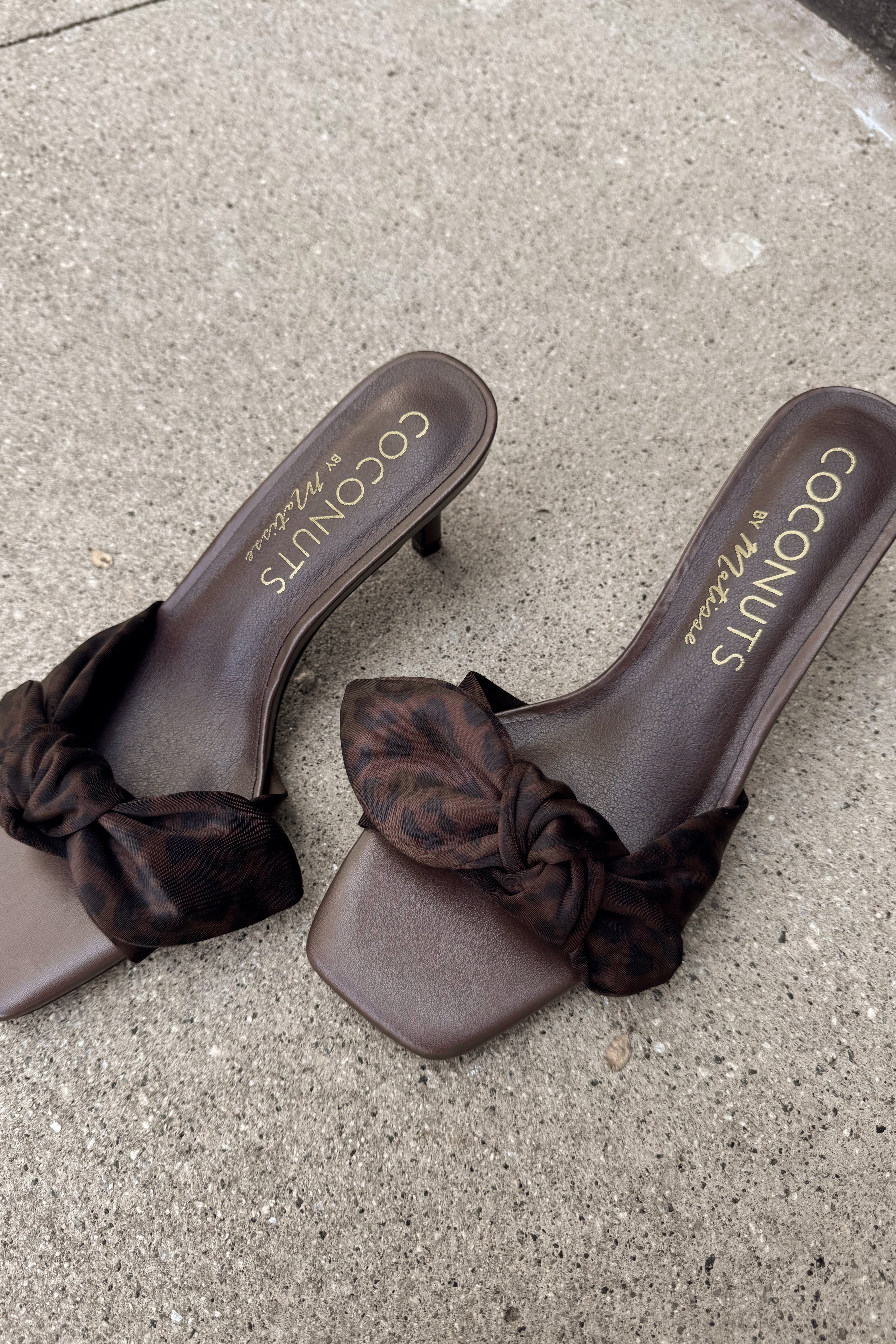 Coconuts by Matisse Uptown Brown Leopard Heel- front view
