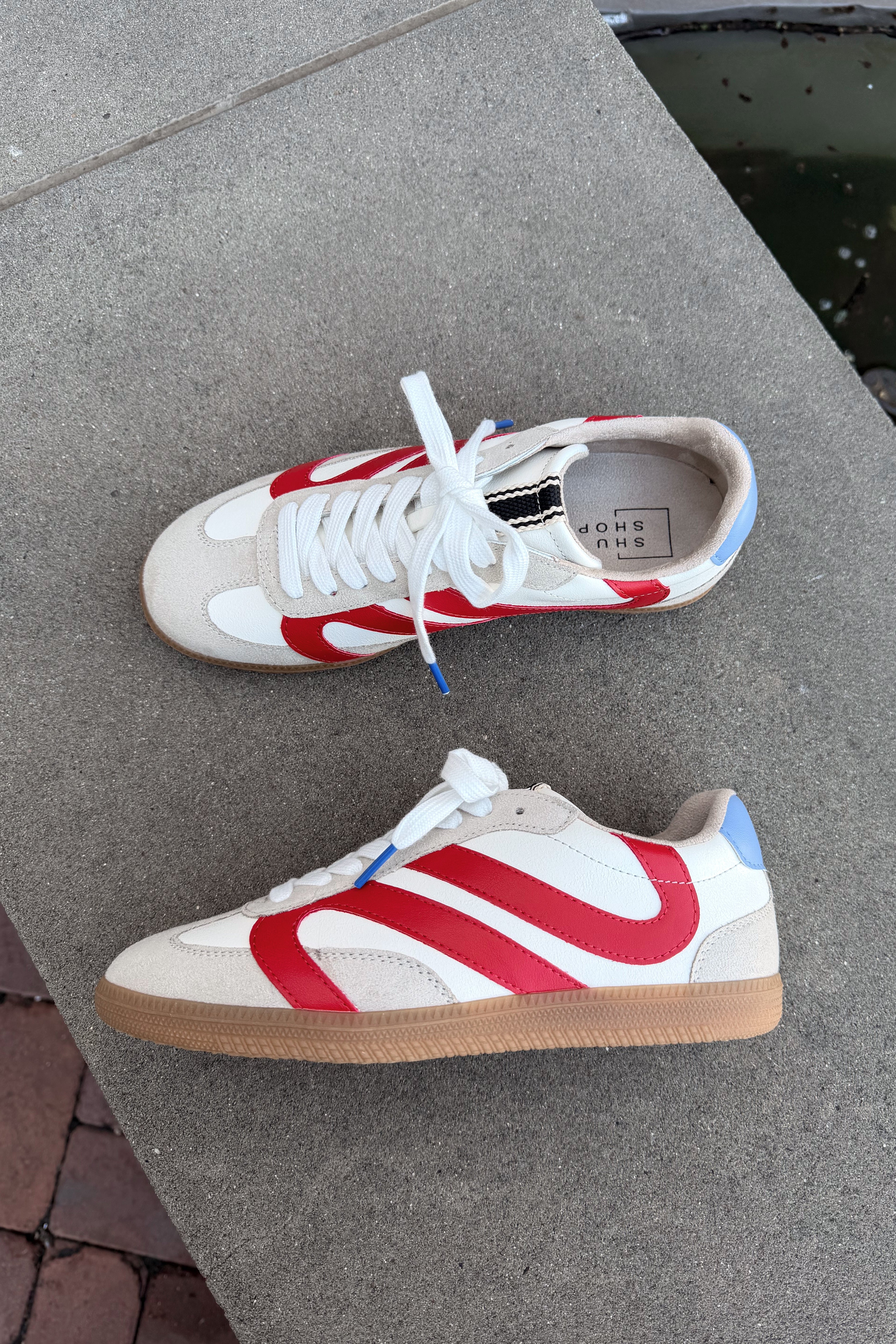 Red Tezza Shu Shop Sadie Red Sneaker - Lizard Thicket