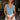 Tinley Light Blue Cropped Denim Vest - front view