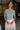Tinley Light Blue Cropped Denim Vest - front view