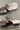 Harlah Chocolate Leather Plush Flats- top aerial view