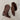 Mia Morgann Chocolate Brown Western Boots- front flat lay view