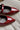 Mia Aree Burgundy Patent Leather Mule- front toe view