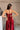 Aurora Burgundy Pleated Satin Maxi Dress - upper body back view