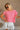 Kennedy Pink Open Back Tee- front view