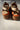 Sorel Rein Lace Brown & Black Platform Sandal- heel view