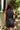 Lena Navy & White Polka Dot Tank- back view