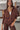Gabi Brown Zip-Up Hoodie - front