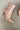 Unity Nude Glitter Heel Bootie- close up side view