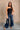 Judy Blue: Felicity Dark Wash Wide Leg Jeans - full body front view