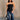 Mariana Black Strapless Top - full body front view