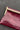 Drea Wine Croc & Gold Clutch Purse- close up view