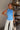 Noelle Blue Tie Neckline Tank- front top view