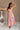 Cali Pink Multi Floral Print Midi Dress - frontal full body