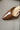 Scarlet Brown Patent Leather Pointed Toe Heel- close up toe view