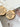 Shiloh Gold & Silver Cross Medallion Earrings - back flat lay close up