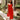 Flora Red Floral Midi Dress- full body view