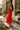 Flora Red Floral Midi Dress- full side view