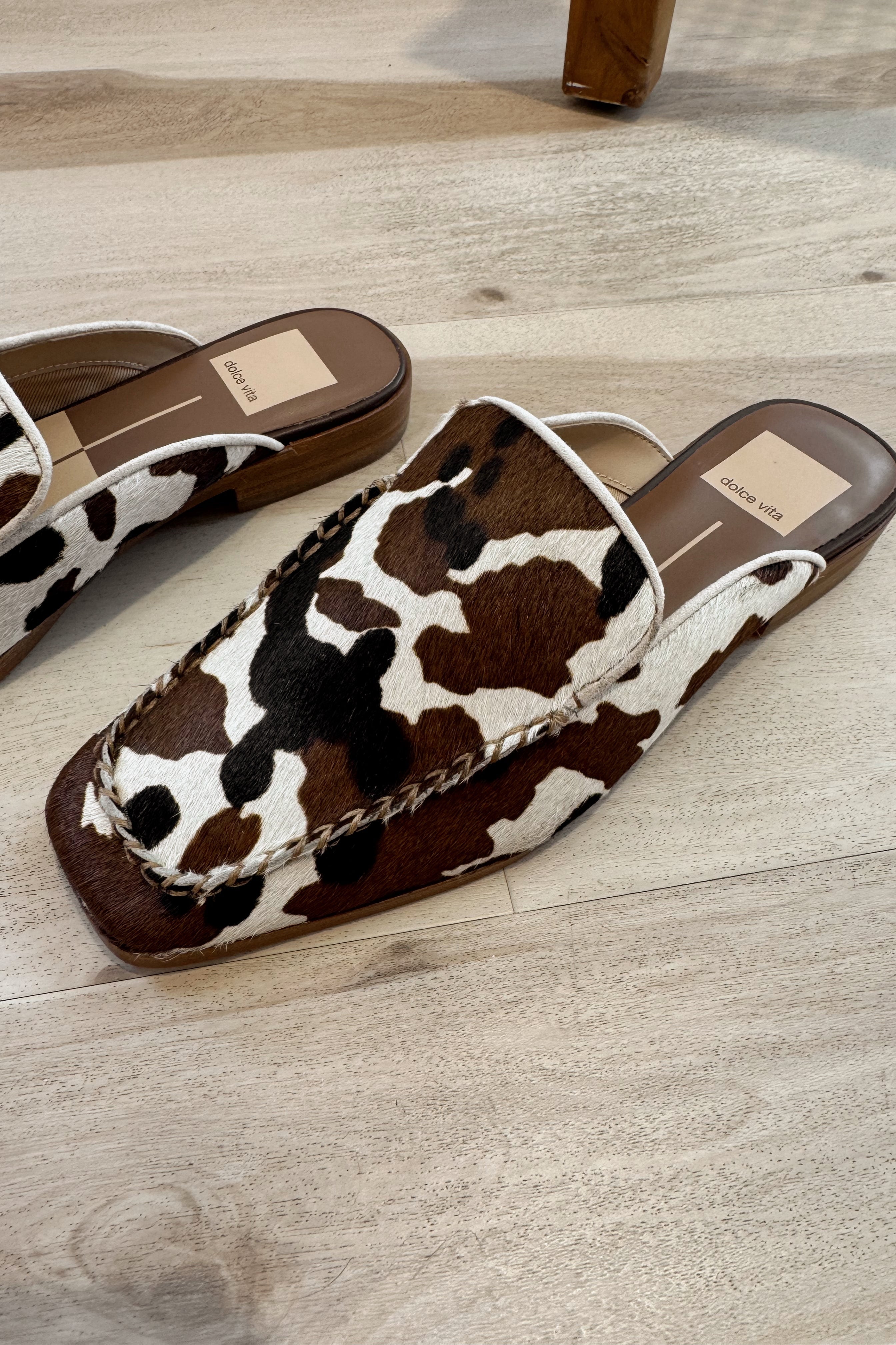 Dolce Vita Bradly Cocoa Taurus Calf Hair Flats- right side view