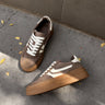 Steve Madden Dodge Espresso Multi Platform Sneaker- flat lay view