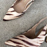 Chinese Laundry Riri Camel Multi Heel- close up side view