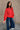 Nila Red & White Sweater - frontal side view 