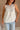 Jovie White Lace Applique Tank Top - close up front view