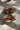 Corkys Bad Habit Brown & Gold Stud Wedge Sandal- flat lay view
