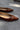 Rational Brown Patent Leather Pointed Toe Flats- frontal side view