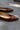 Rational Brown Patent Leather Pointed Toe Flats- frontal side view