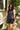 Lena Navy & White Polka Dot Tank- front view