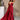 Aurora Burgundy Pleated Satin Maxi Dress - full body