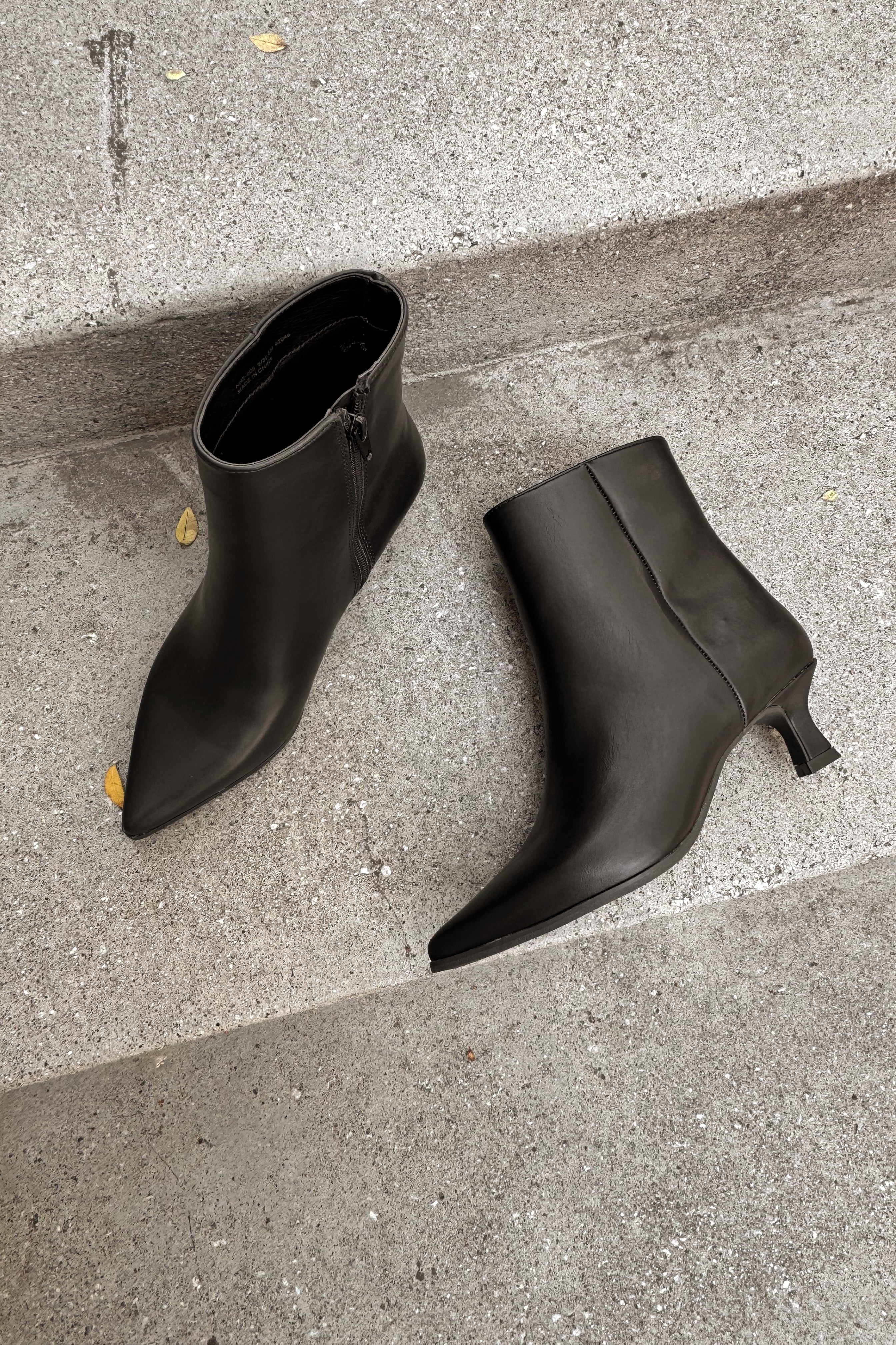 Chinese Laundry Novalie Black Bootie- flat lay view