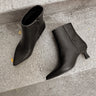 Chinese Laundry Novalie Black Bootie- flat lay view