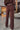 Gabi Brown Knit Pants - lower body back view
